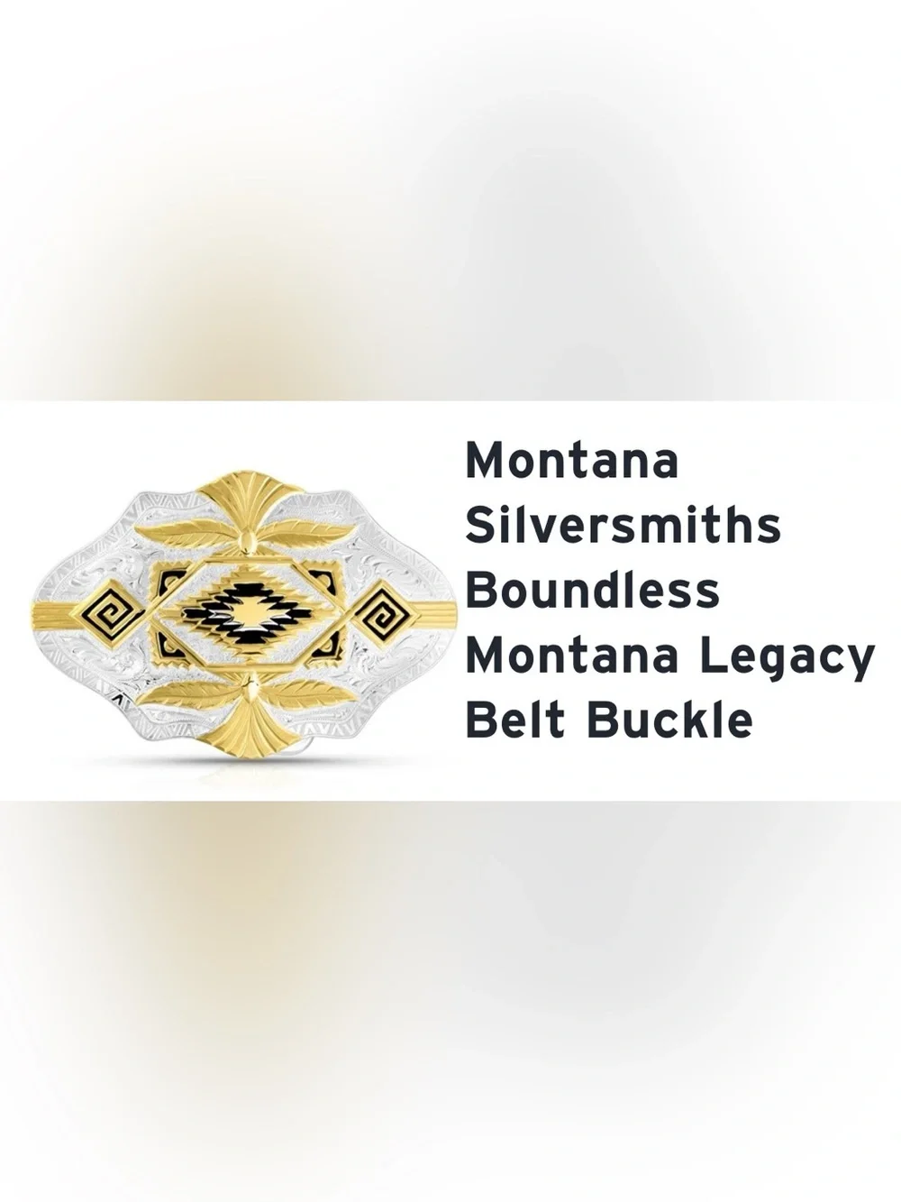 Montana Silversmiths Boundless Montana Legacy TriColor Western Women Belt Buckle